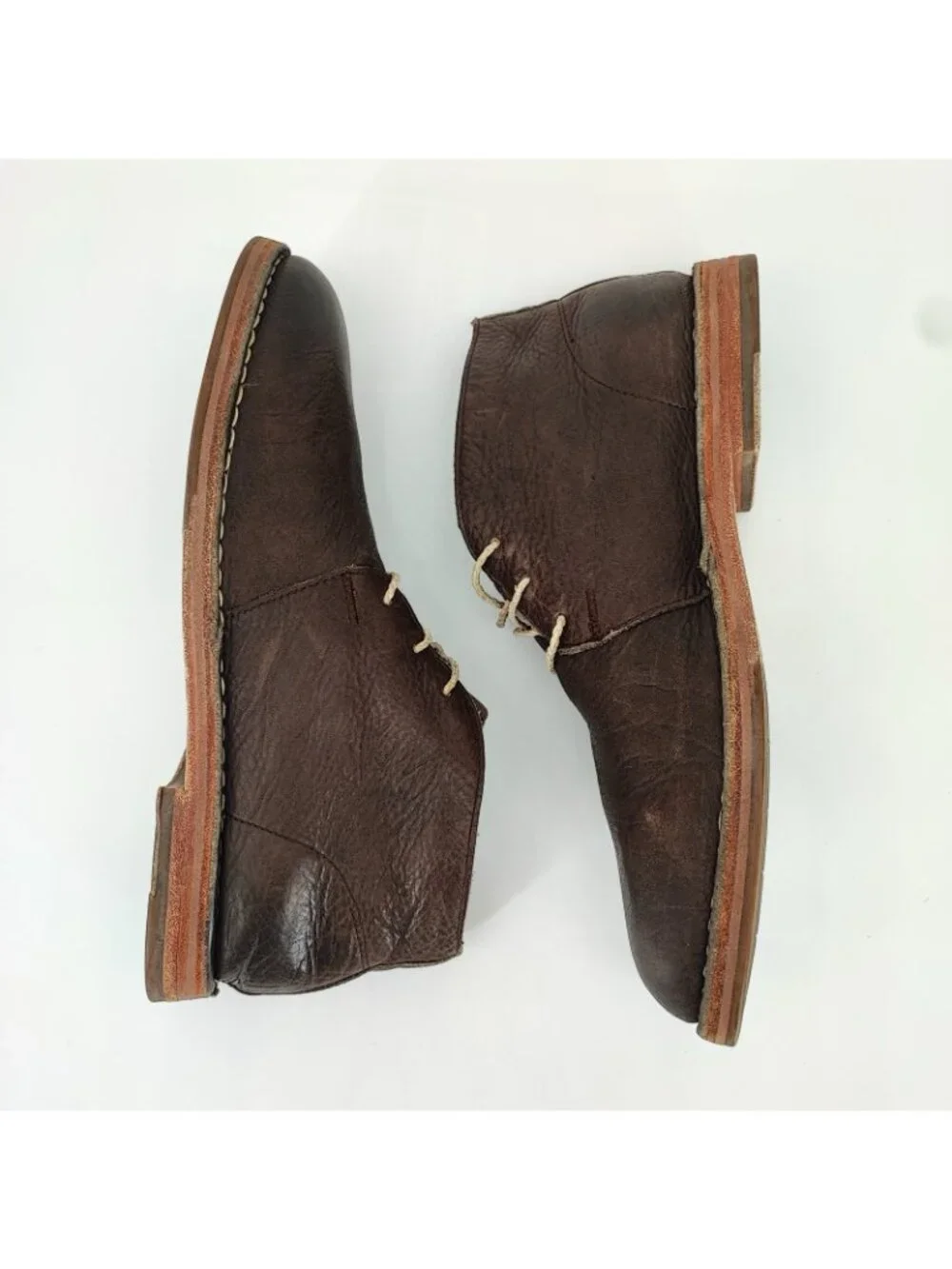 Cole Haan Glenn Men's Size 11 Boots Leather Brown Chukka Dress Casual C13188